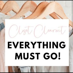 Everything in closet must go! Make me an offer!